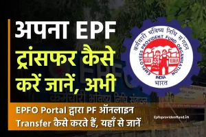 PF Transfer – EPFO Portal से EPF ट्रांसफर कैसे करें, जानें