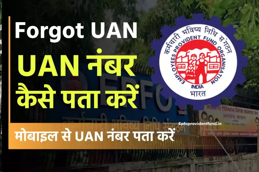 Forgot UAN: मोबाइल से UAN नंबर कैसे पता करें