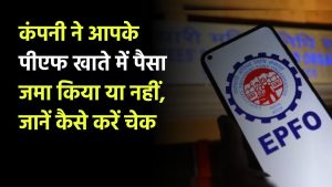 EPFO: कंपनी ने आपके पीएफ खाते में पैसा जमा किया या नहीं, जानें कैसे करें चेक