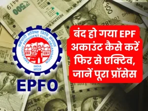 बंद हो गया EPF अकाउंट कैसे करें फिर से एक्टिव, जानें पूरा प्रॉसेस