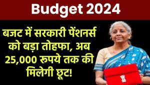 बजट में सरकारी पेंशनर्स को बड़ा तोहफा, अब 25,000 रूपये तक की मिलेगी छूट!