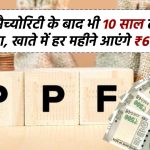 PPF में मैच्योरिटी के बाद भी 10 साल तक जमा करें पैसा, खाते में हर महीने आएंगे ₹60 हजार