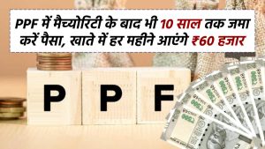 PPF में मैच्योरिटी के बाद भी 10 साल तक जमा करें पैसा, खाते में हर महीने आएंगे ₹60 हजार