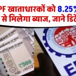 7 करोड़ PF खाताधारकों को 8.25% वार्षिक दर से मिलेगा ब्याज, जाने डिटेल