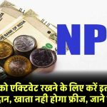 NPS खाते को एक्टिवेट रखने के लिए करें इतना न्यूनतम योगदान, खाता नही होगा फ्रीज, जाने डिटेल