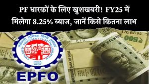 EPFO का बड़ा ऐलान! FY25 के लिए 8.25% ब्याज दर घोषित – जानें कितने करोड़ लोगों को होगा फायदा