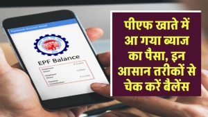 EPF Interest आया अकाउंट में! कहीं आपका पैसा तो नहीं फंसा? जानिए अभी कैसे करें बैलेंस चेक