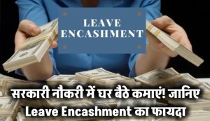सरकारी नौकरी में घर बैठकर भी मिलते हैं पैसे! जानिए Leave Encashment का कमाल