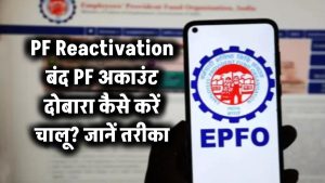 PF Reactivation: बंद PF अकाउंट दोबारा कैसे करें चालू? जानें आसान तरीका