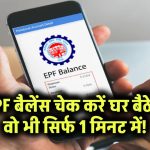 PF Balance Check: घर बैठे PF बैलेंस कैसे चेक करें? सिर्फ 1 मिनट में मोबाइल से जानिए पूरी रकम