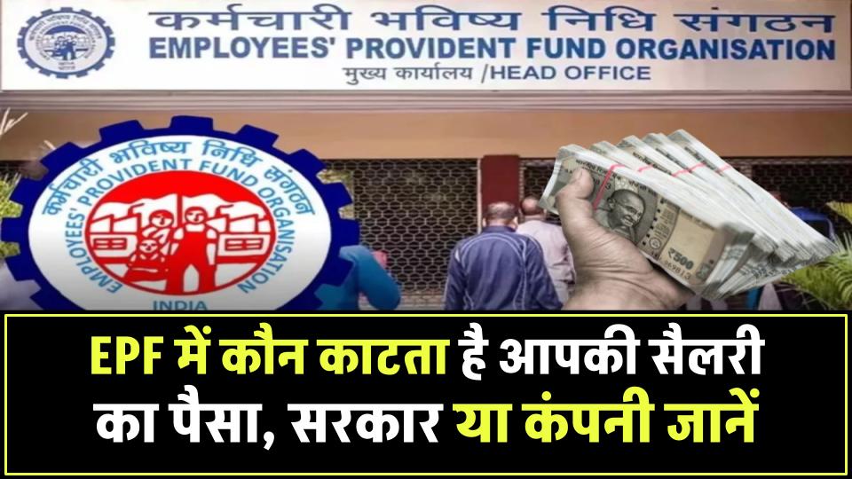 EPF में कौन काटता है आपकी सैलरी का पैसा, सरकार या कंपनी? जानें इससे होने वाला फायदा या नुकसान